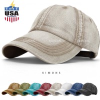 Seamed Washed Cotton Vintage Baseball Ball Cap Hat Dad Adjustable Dyed Low Denim  eb-99740024